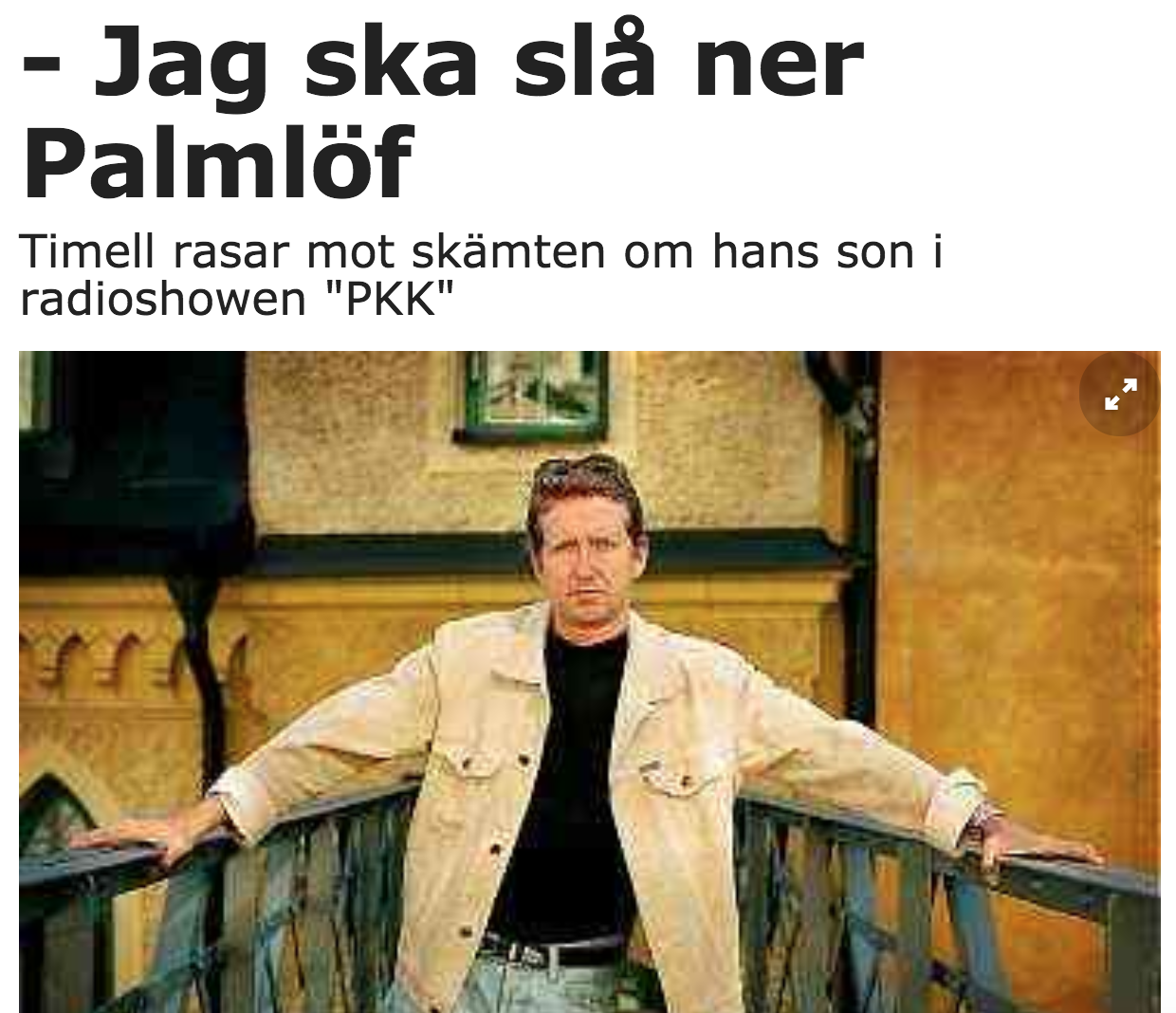 Faksimil från Aftonbladet
